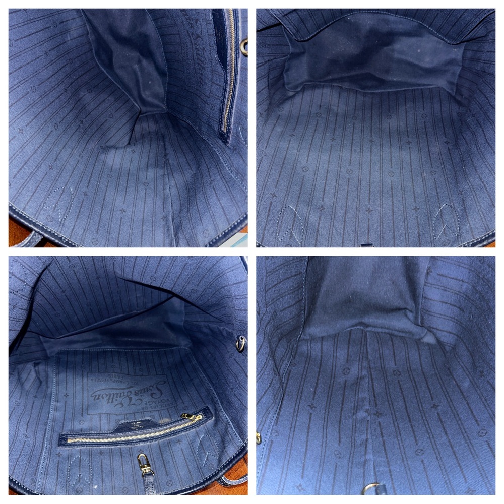 AUTHENTIC Louis Vuitton Monogram Idylle Neverfull MM Encre. - Picture 7 of 17